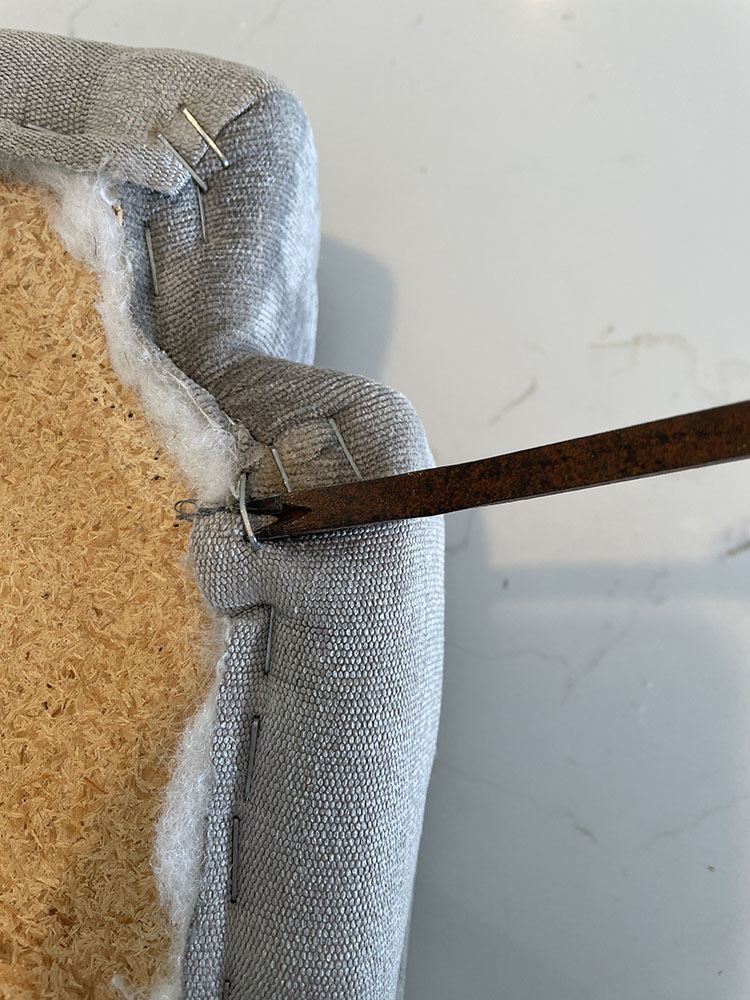 How to Upholster Dining Chairs with Piping Living a Real Life